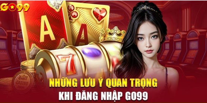 Chú ý quan trọng khi thực hiện đăng nhập Go99